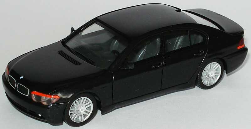 Foto 1:87 BMW 7er (E65) schwarz-met. (ohne Klappbox) herpa 80410027864