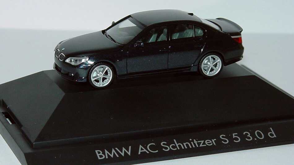 Foto 1:87 BMW AC Schnitzer S5 3.0d (E60) schwarz-met. herpa 101691/99904040110