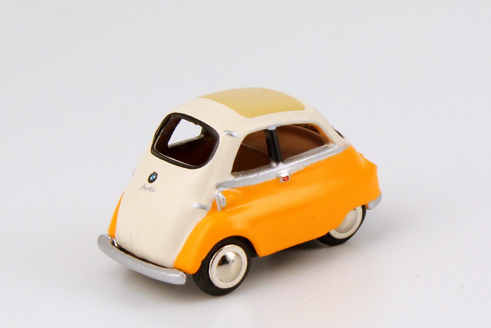 Foto 1:87 BMW Classic Set-Packung BMW Isetta (3 Stück, pastel-blau/signal-blau + birken-grün/creme-weiß + orange/creme-weiß) Werbemodell BUB 80412186348
