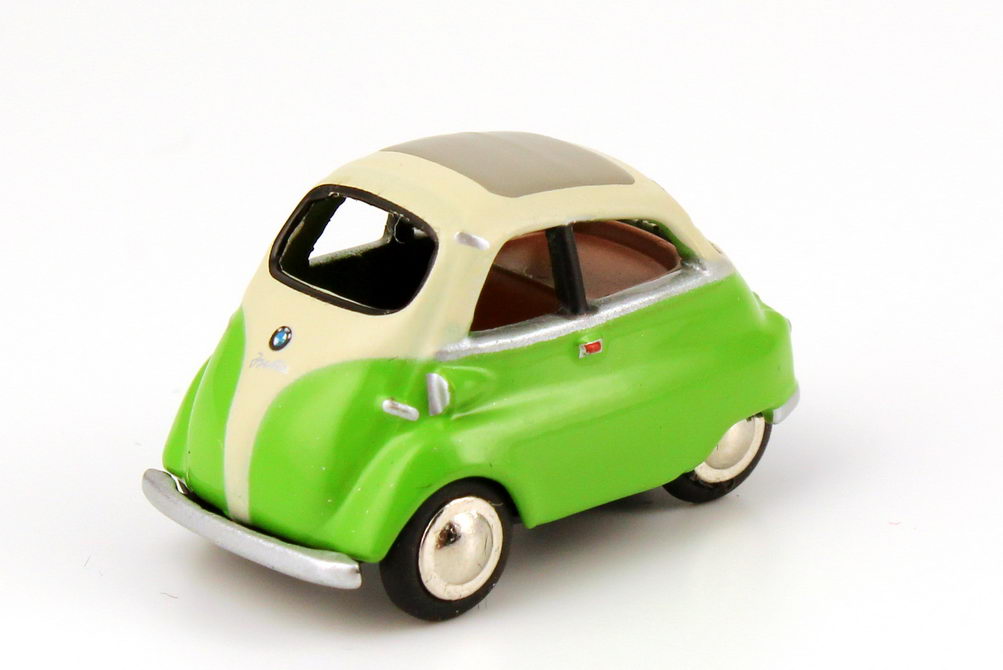 Foto 1:87 BMW Classic Set-Packung BMW Isetta (3 Stück, pastel-blau/signal-blau + birken-grün/creme-weiß + orange/creme-weiß) Werbemodell BUB 80412186348