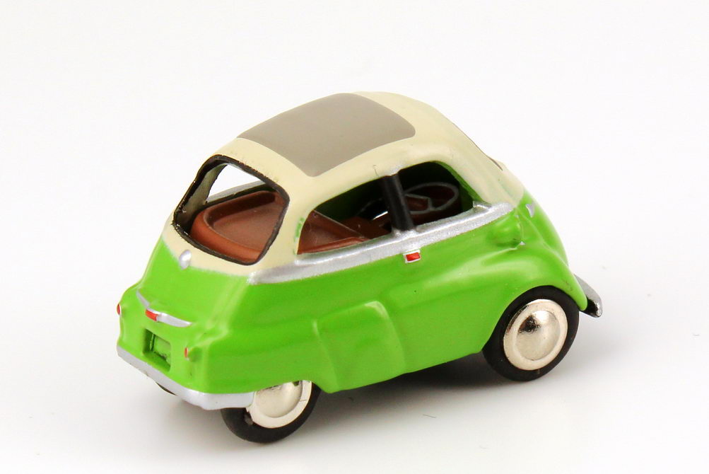 Foto 1:87 BMW Classic Set-Packung BMW Isetta (3 Stück, pastel-blau/signal-blau + birken-grün/creme-weiß + orange/creme-weiß) Werbemodell BUB 80412186348