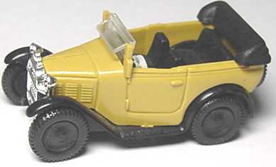 Foto 1:87 BMW Dixi Cabrio beige/schwarz Brekina