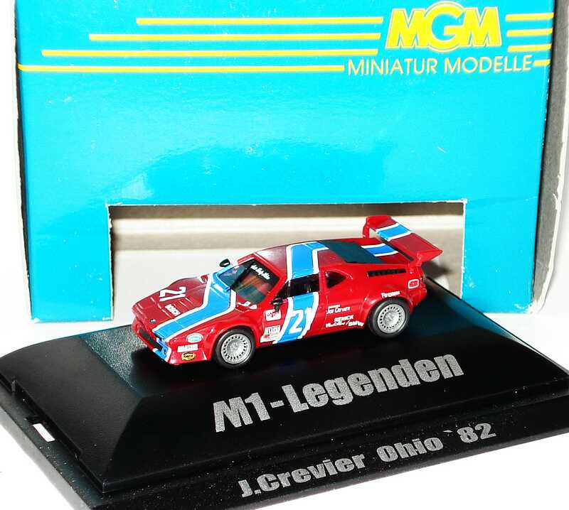 Foto 1:87 BMW M1 Sport IMSA GTO 1982 Crevier & Associates Nr.21, Joe Crevier (M1-Legenden, Ohio ´82) MGM