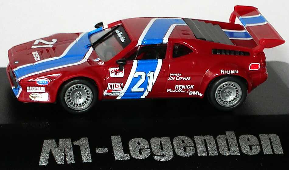 Foto 1:87 BMW M1 Sport IMSA GTO 1982 Crevier & Associates Nr.21, Joe Crevier (M1-Legenden, Ohio ´82) MGM