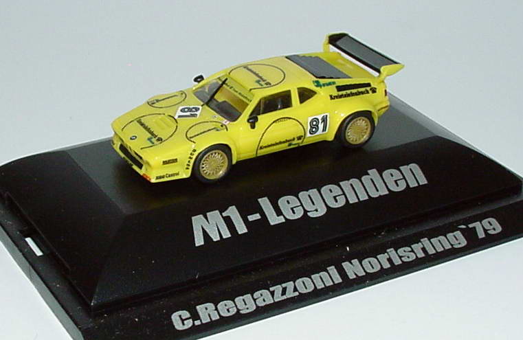 Foto 1:87 BMW M1 Sport  Procar Series 1979 Kreistelefonbuch Nr.81, C. Regazzoni (M1-Legenden, Norisring ´79) Trumpeter 2007