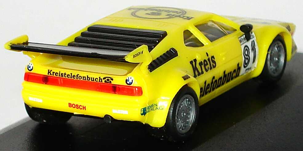 Foto 1:87 BMW M1 Sport  Procar Series 1979 Kreistelefonbuch Nr.81, Manfred Winkelhock (M1-Legenden, Salzburgring ´79) MGM
