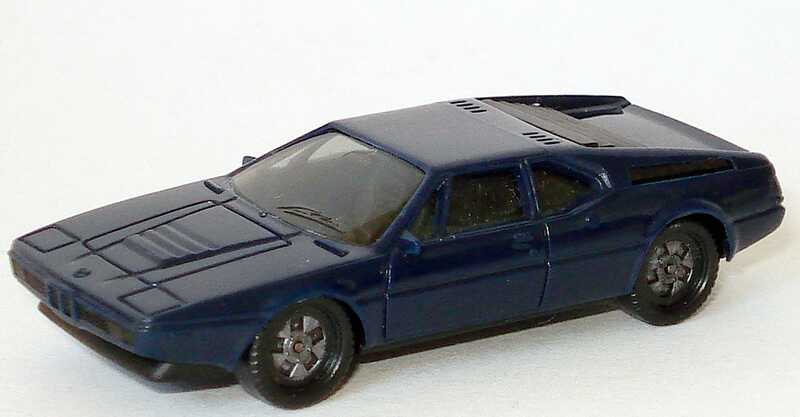 Foto 1:87 BMW M1 dunkelblau (alte Räder) herpa 2018