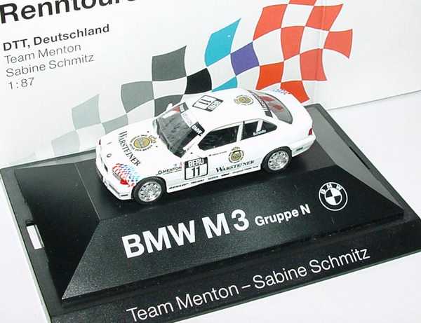 Foto 1:87 BMW M3 Coupé (E36) Gruppe N Menton, Warsteiner Nr.11, Sabine Schmitz Werbemodell herpa 80419420607