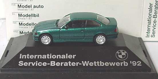Foto 1:87 BMW M3 Coupé (E36) grün-met. Internationaler Service-Berater-Wettbewerb 92 herpa 82229417824