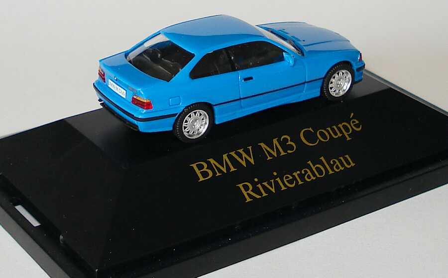Foto 1:87 BMW M3 Coupé (E36) rivierablau BMW M Club, Club Edition 1994 herpa