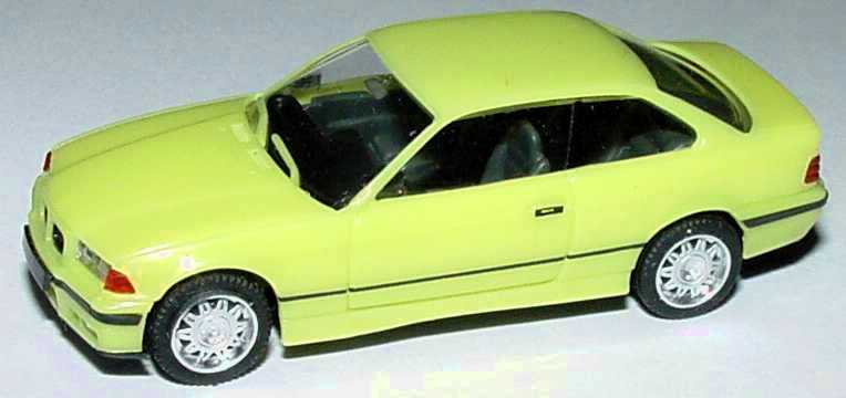 Foto 1:87 BMW M3 Coupé (E36) schwefelgelb, Felgen verchromt herpa 021173