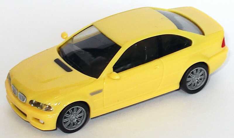 Foto 1:87 BMW M3 Coupé (E46) gelb herpa 022989