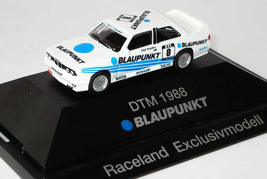 Foto 1:87 BMW M3 (E30) DTM 1988 Blaupunkt Nr.8, Olaf Manthey (Raceland) herpa 20-93007