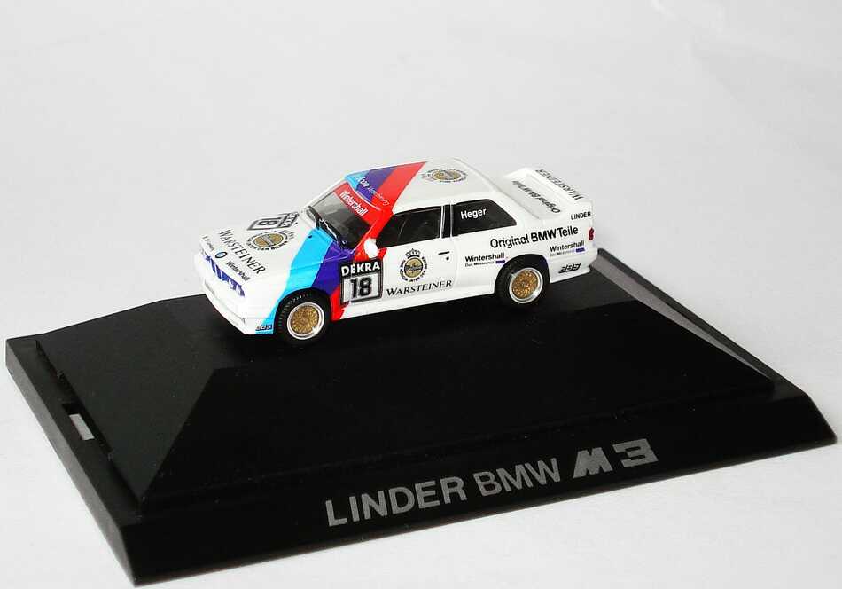 Foto 1:87 BMW M3 (E30) DTM 1989 Linder Nr.18, Heger Werbemodell herpa 82229417882