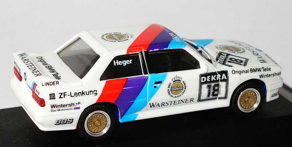 Foto 1:87 BMW M3 (E30) DTM 1989 Linder Nr.18, Heger Werbemodell herpa 82229417882