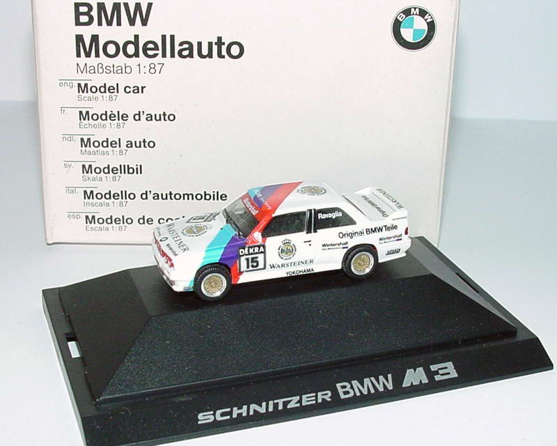 Foto 1:87 BMW M3 (E30) DTM 1989 Schnitzer Nr.15, Ravaglia Werbemodell herpa 82229417735