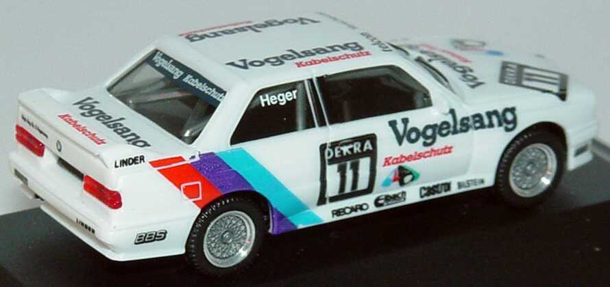 Foto 1:87 BMW M3 E30 DTM 1990 Linder Vogelsang Nr.11 Altfried Heger - herpa 3526