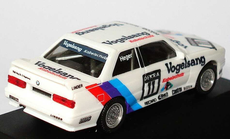 Foto 1:87 BMW M3 (E30) DTM 1990 Linder, Vogelsang Nr.11, Heger herpa 3526