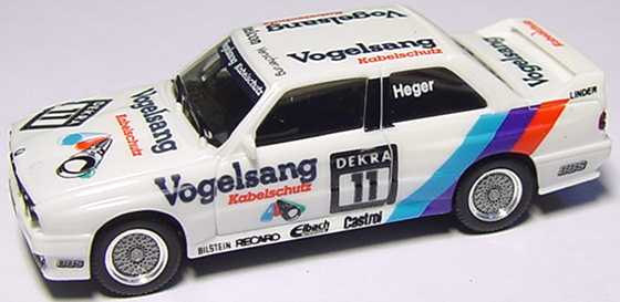 Foto 1:87 BMW M3 (E30) DTM 1990 Linder, Vogelsang Nr.11, Heger (ohne PC-Box) herpa 3526