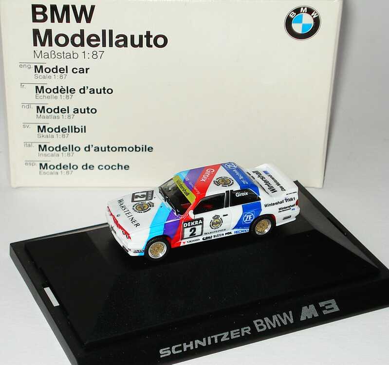 Foto 1:87 BMW M3 (E30) DTM 1990 Schnitzer Nr.2, Giroix Werbemodell herpa 82229417843