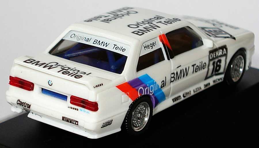Foto 1:87 BMW M3 (E30) DTM 1991 Linder, Original BMW Teile Nr.16, Heger herpa 3533