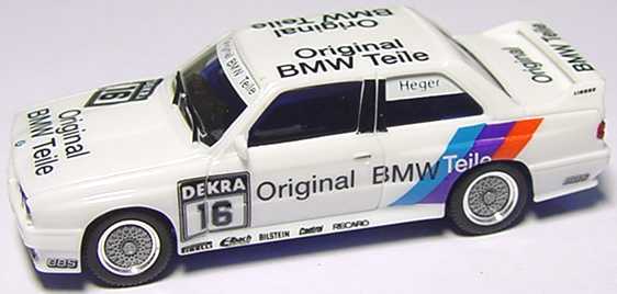 Foto 1:87 BMW M3 (E30) DTM 1991 Linder, Original BMW Teile Nr.16, Heger (ohne PC-Box) herpa 3533