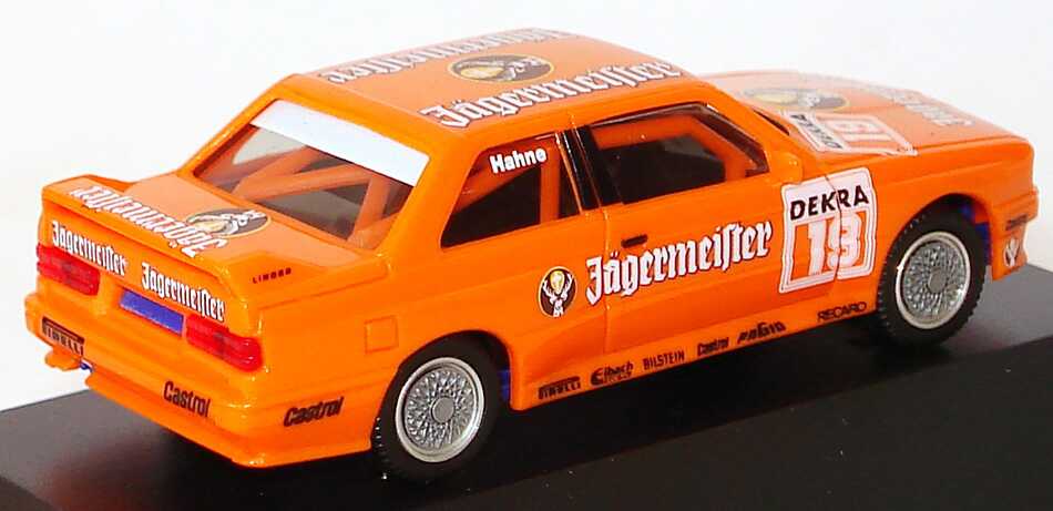 Foto 1:87 BMW M3 (E30) DTM 1992 Linder, Jägermeister Nr.19, Hahne Werbemodell herpa 80419419700
