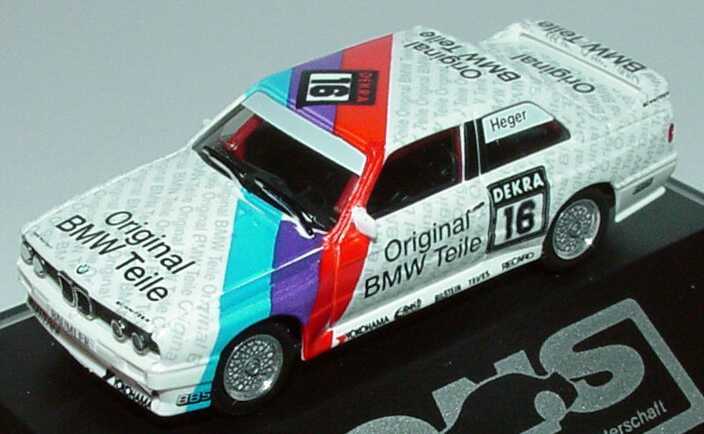 Foto 1:87 BMW M3 E30 DTM 1992 Schnitzer Original BMW Teile Nr.16 Altfried Heger - herpa 035514