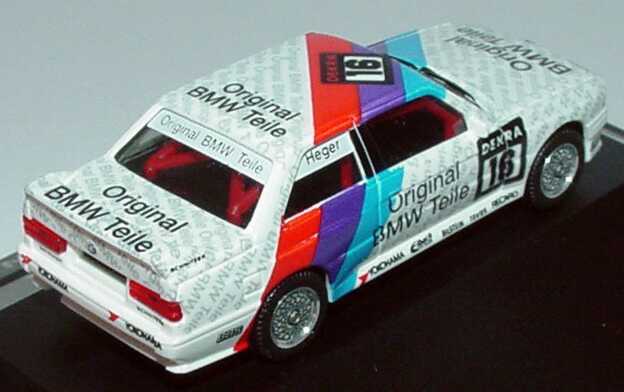 Foto 1:87 BMW M3 E30 DTM 1992 Schnitzer Original BMW Teile Nr.16 Altfried Heger - herpa 035514