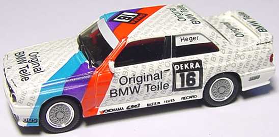 Foto 1:87 BMW M3 (E30) DTM 1992 Schnitzer, Original BMW Teile Nr.16, Heger (ohne PC-Box) herpa 035514