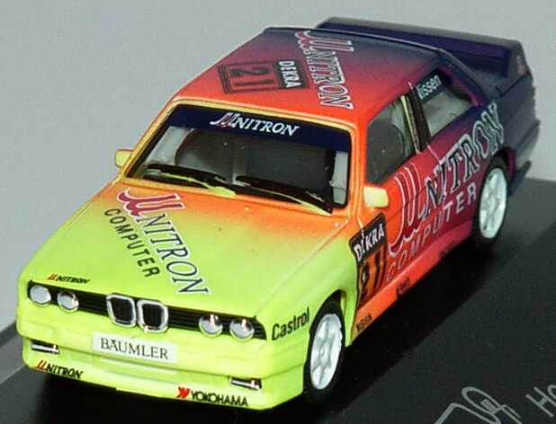 Foto 1:87 BMW M3 (E30) DTM 1992 Unitron Nr.21, Nissen (Raceland Exclusivmodell) herpa