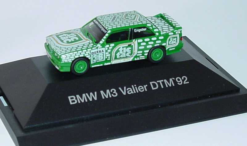 Foto 1:87 BMW M3 (E30) DTM 1992 Valier, Tic Tac Nr.36, Engstler Werbemodell herpa 80419419701