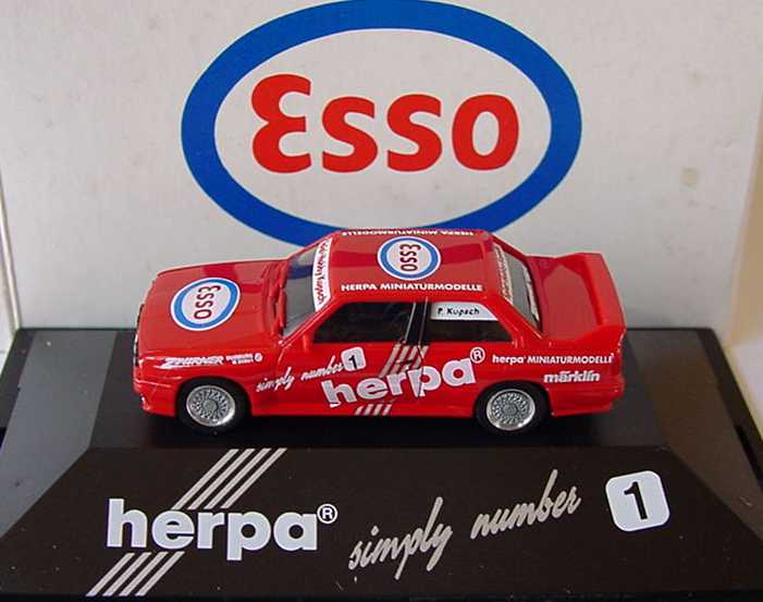 Foto 1:87 BMW M3 (E30) Herpa - simply number 1, Esso (Zwirner Duisburg) herpa 162678