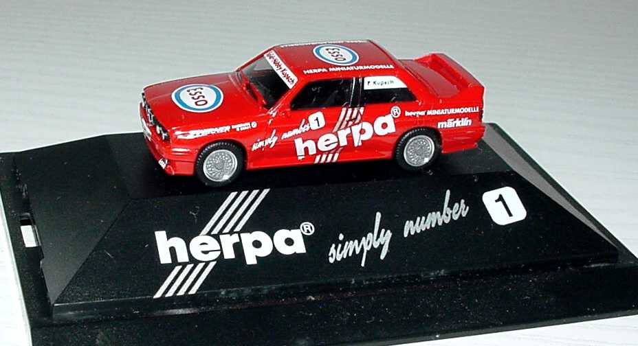 Foto 1:87 BMW M3 (E30) Herpa - simply number 1, Esso, Kupsch herpa