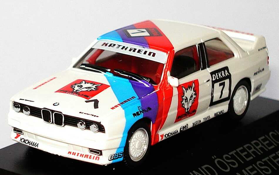 Foto 1:87 BMW M3 E30 DTM + ÖTM 1992 Remus Kathrein Nr.7 Dieter Quester - herpa 035743