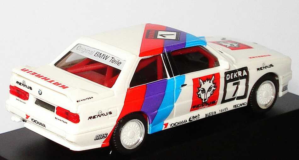 Foto 1:87 BMW M3 E30 DTM + ÖTM 1992 Remus Kathrein Nr.7 Dieter Quester - herpa 035743