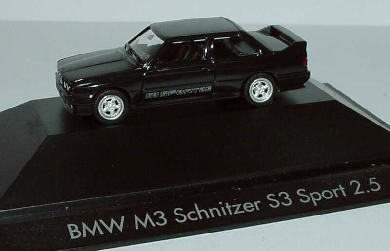 Foto 1:87 BMW M3 (E30) Schnitzer S3 Sport 2.5 schwarz herpa 100991