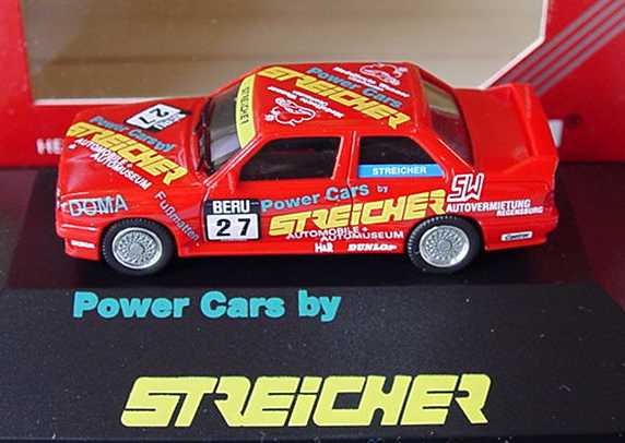 Foto 1:87 BMW M3 (E30) Streicher Nr.27, Streicher (Power Cars by Streicher) herpa