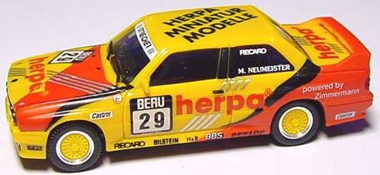 Foto 1:87 BMW M3 (E30) herpa Nr.29, Neumeister (ohne PC-Box) herpa 035484