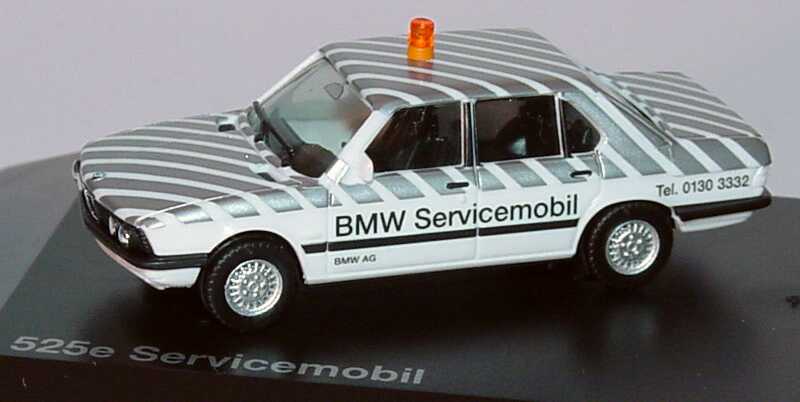 Foto 1:87 BMW Setpackung 20 Jahre mobiler Service (BMW 528i Servicemobil + BMW X5 Servicemobil) Werbemodell herpa 80410404910