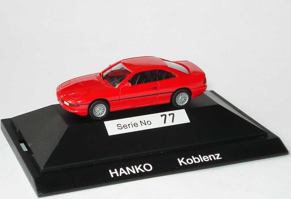Foto 1:87 BMW Setpackung Hanko Koblenz (3er touring + 3er Cabrio + M3 + 5er + 7er + 850i + Z1), Auflage 80 Serien herpa