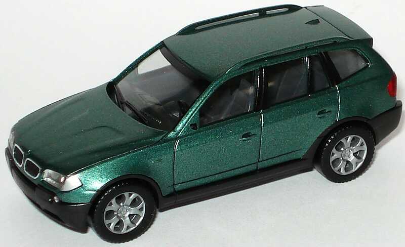 Foto 1:87 BMW X3 E83 grün-met. - herpa 033220