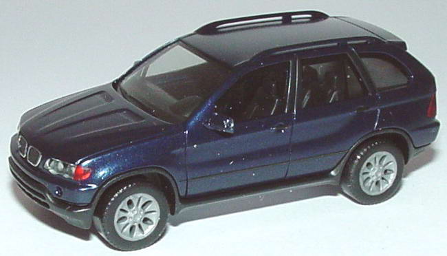 Foto 1:87 BMW X5 3.3d dunkelblau-met. herpa