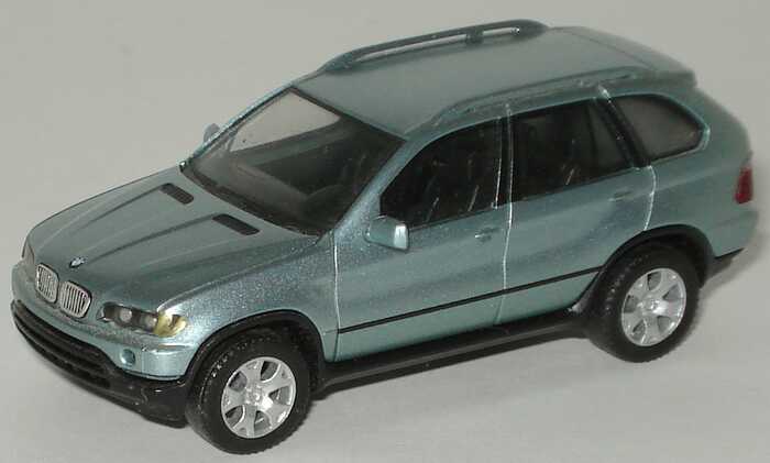 Foto 1:87 BMW X5 4.4i hellgrünsilbermet.(ohne Klappbox) herpa 80419411691
