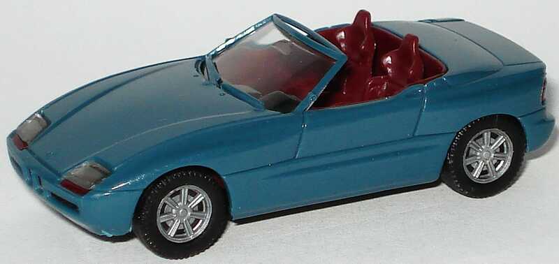 Foto 1:87 BMW Z1 petrolblau, IA dunkelrot herpa 020749