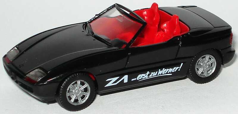 Foto 1:87 BMW Z1 schwarz, IA rot Z1 ...erst zu Werner! herpa 020749