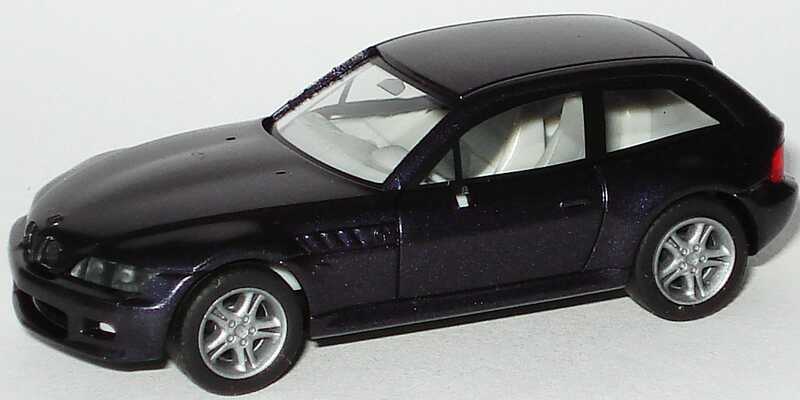 Foto 1:87 BMW Z3 Coupé dunkelviolett-met. herpa 032452