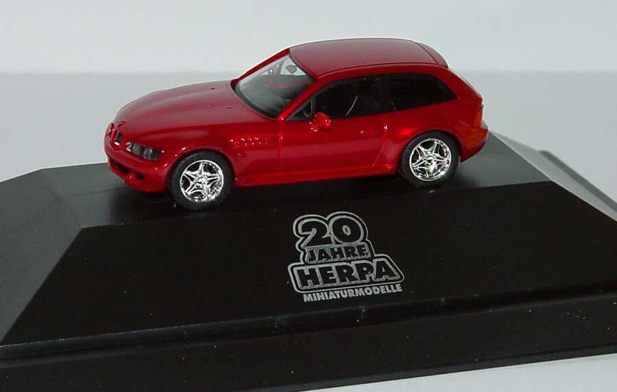 Foto 1:87 BMW Z3 M-Coupé weinrot-met. 20 Jahre Herpa herpa 187336