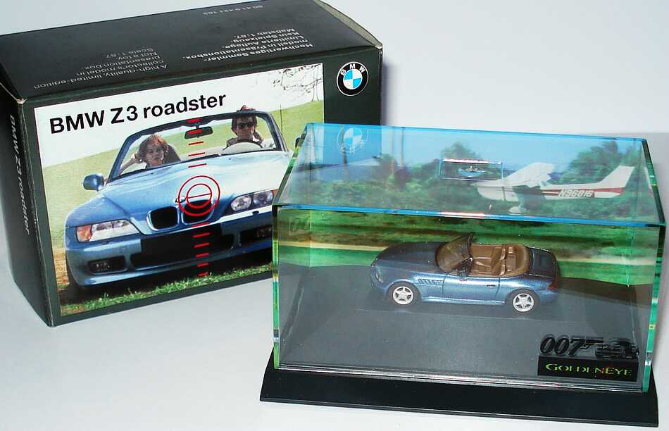 Foto 1:87 BMW Z3 blau-met. James Bond 007 - Golden Eye Werbemodell herpa 80419421163