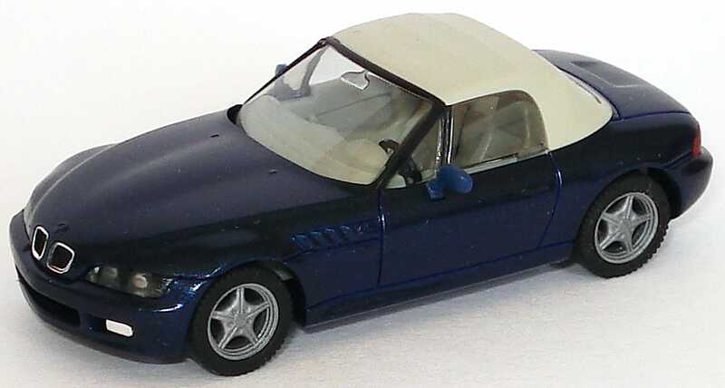 Foto 1:87 BMW Z3 blaumet., Softtop hellgrau herpa 032506